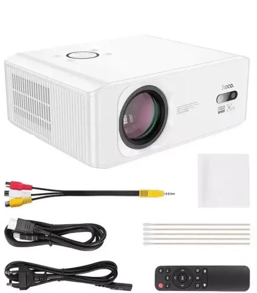 HOCO Projecteur Full HD DT3 Blanc Android Wi Fi Bluetooth 1080P